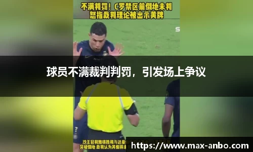 球员不满裁判判罚，引发场上争议